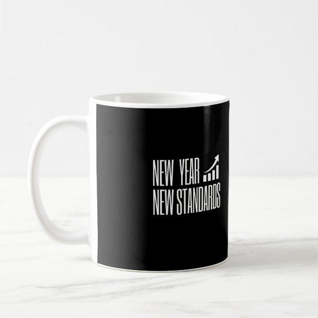 New Year New Standard — Minimalist Motivation MUG (Gauche)