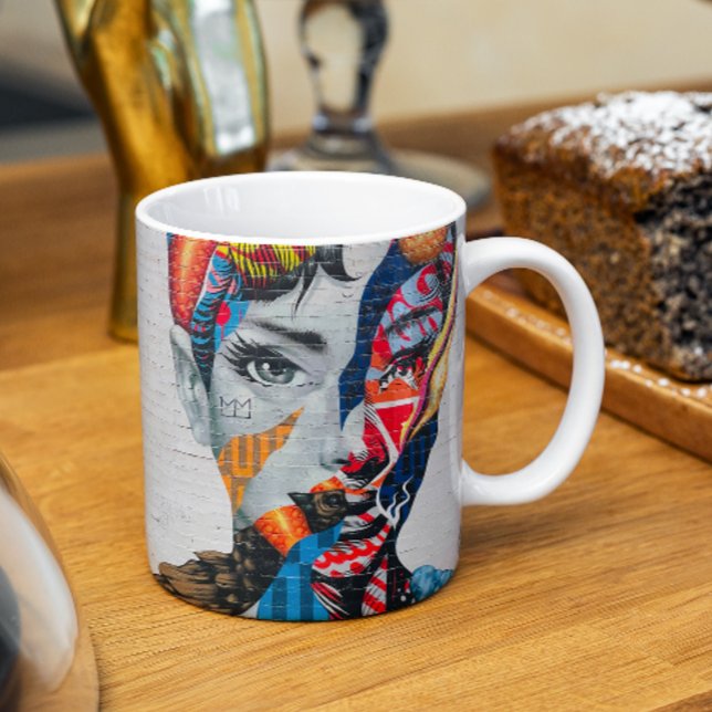 New York Beauty Woman Portrait Mug (Créateur téléchargé)