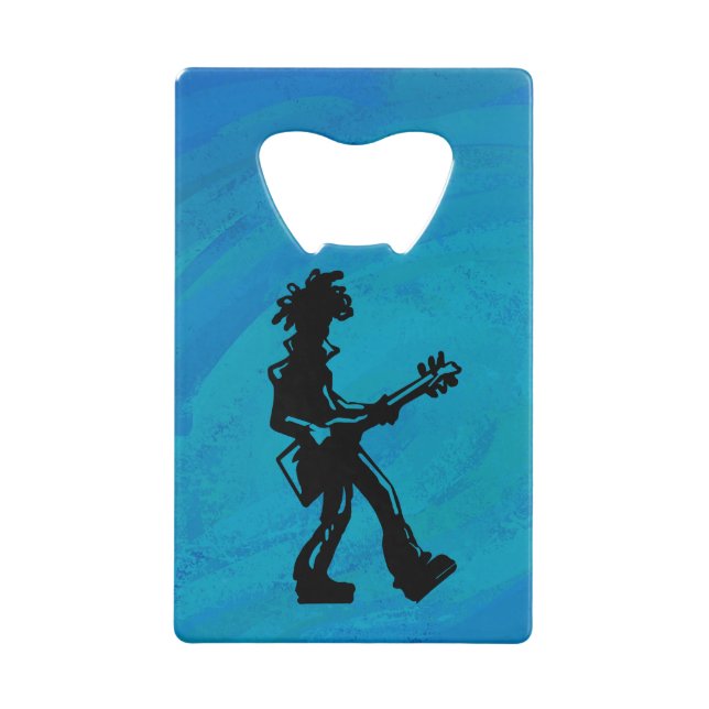 New York Boogie Nights Guitare Bleu (Dos)