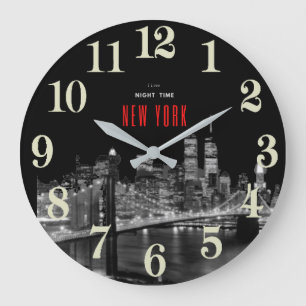 New York Brooklyn Bridge Grande horloge