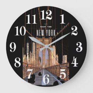 New York Brooklyn Bridge Grande horloge