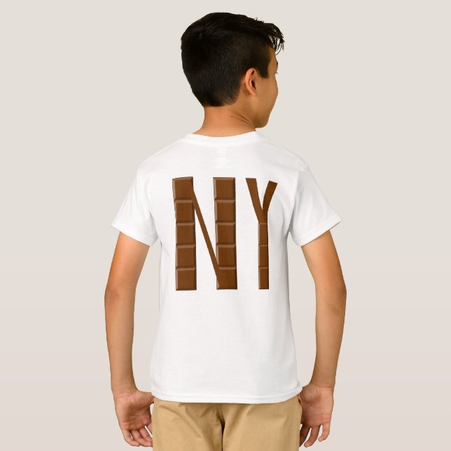 NEW YORK  CHOCOLAT T-shirt blanc DOS (Dos entier)