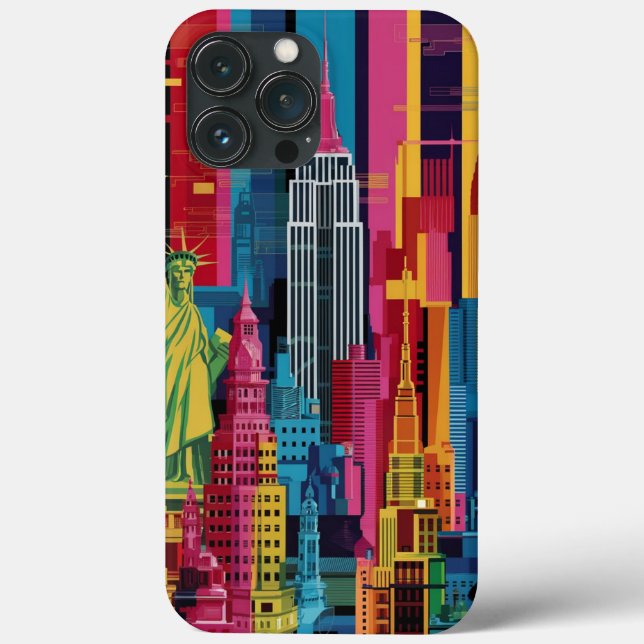 New York City dans le coque iphone de style dynami (Verso)