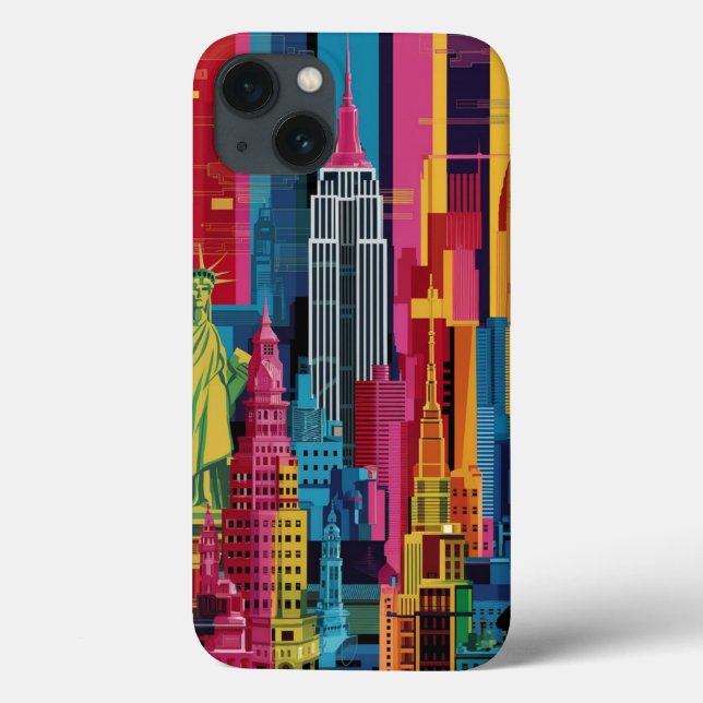 New York City dans le coque iphone de style dynami (Verso)