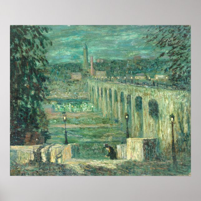 New York City - Ernest Lawson Fine Art Poster (Devant)