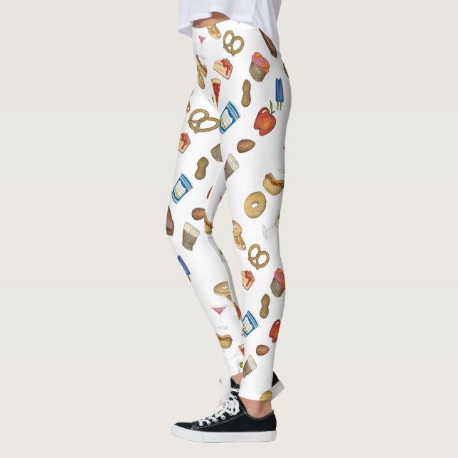New York City Foodie Classic NYC Leggings alimenta (Gauche)