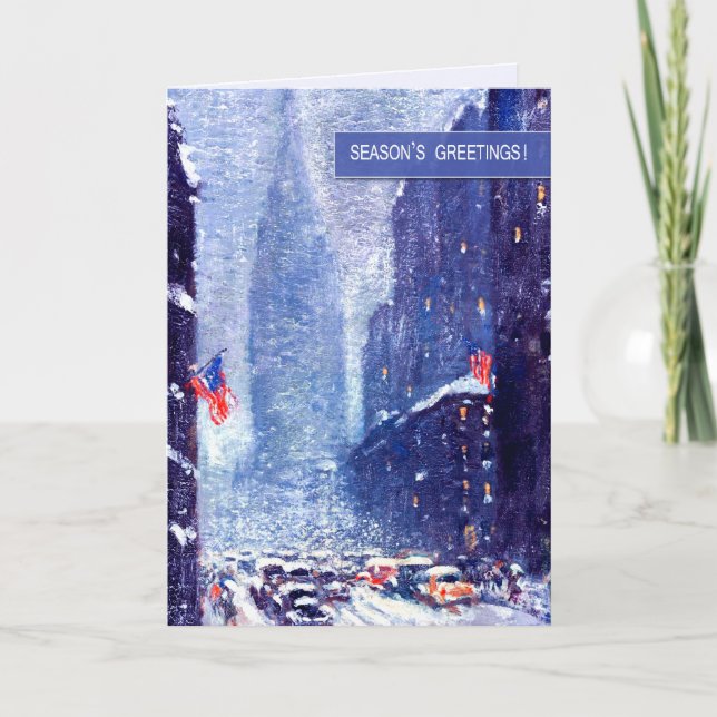 New York City. Hiver. Cartes de Noël (Devant)