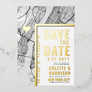 New York City Love Locator   Mariage Carte de Rése