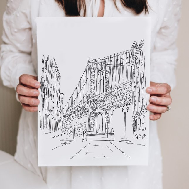 New York City Manhattan Bridge Poster (Créateur téléchargé)