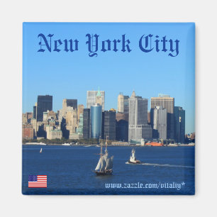 New York City skyline photographie design aimant