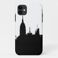 New York City Skyline Silhouette iPhone 5/5S Coque