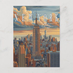 New York City Skyline - Une carte postale à reteni
