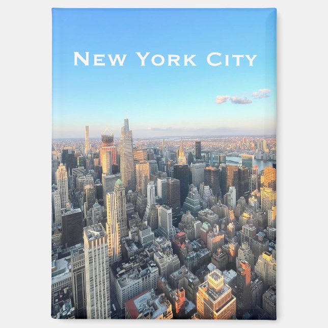 New York City Skyline View Magnet  (Recto)