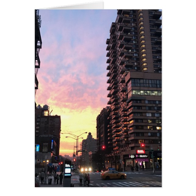 New York City Sunset Upper West Side 96th St NYC (Devant)