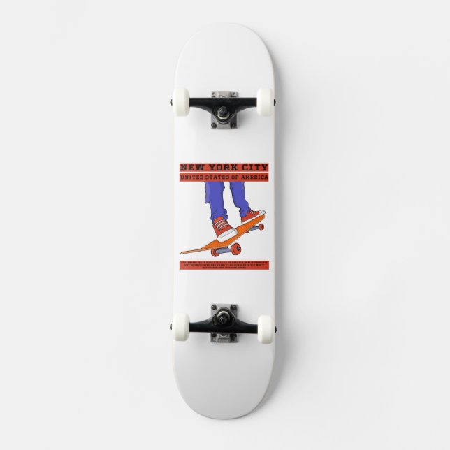 New York City, USA Cool Skateboard (Recto)