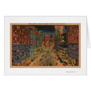 New York City, vue de NYNight de Times Square