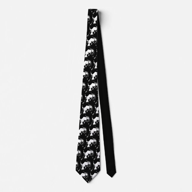 New York Cravate NYC Bull Statue Souvenir Necktie (Devant)