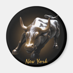 New York Frigo Magnets Bull Statue NYC Souvenirs