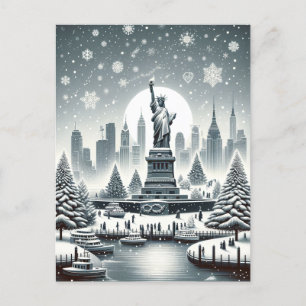"New York Holiday Elegance. Cartes personnalisable