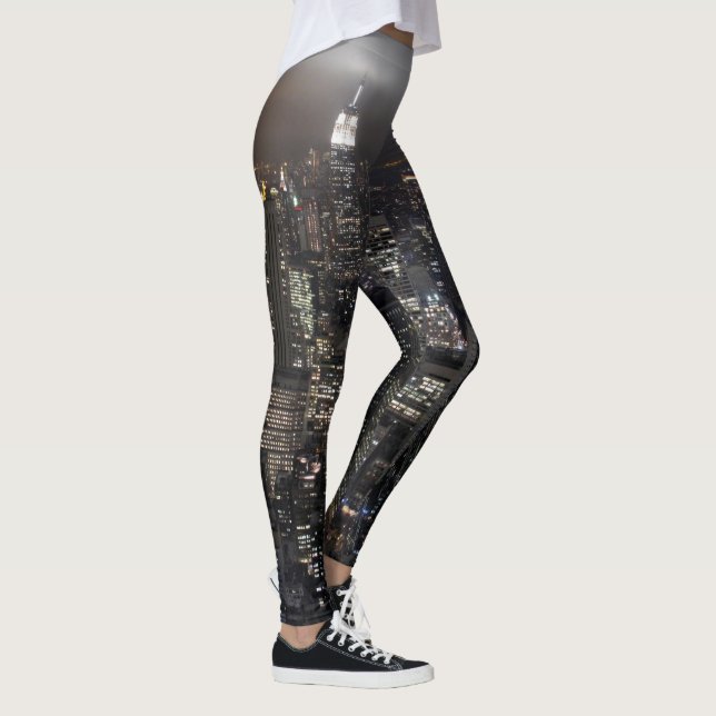 New York Leggings NYC Skyline Stretchy Pants (Droite)