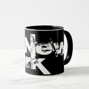 New York - Mug De Style Noir Et Blanc Cool