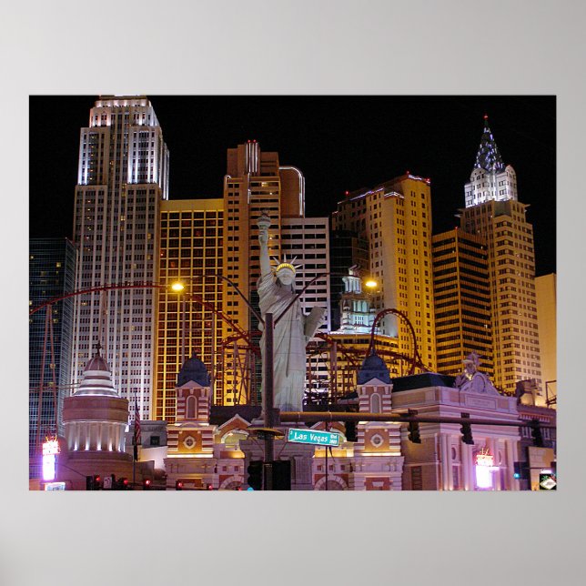 New York New York Las Vegas Photo Poster Imprimer (Devant)