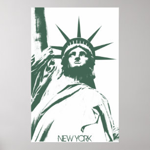 New York Poster Statue of Liberty New York Imprime
