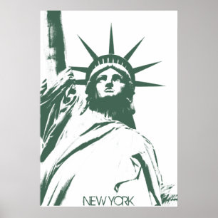 New York Poster Statue of Liberty New York Imprime