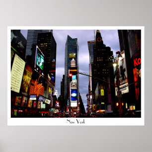 New York Poster Times Carré Nuit NYC Souven
