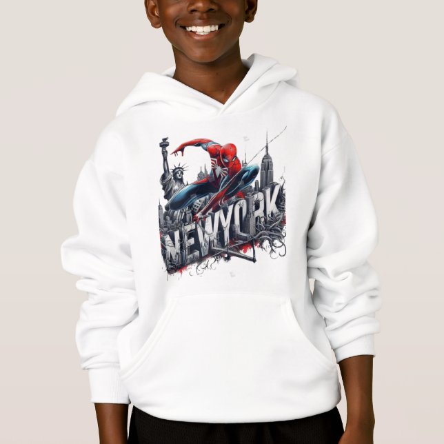 "New York Superhero Sweat - shirt à capuche (Devant)