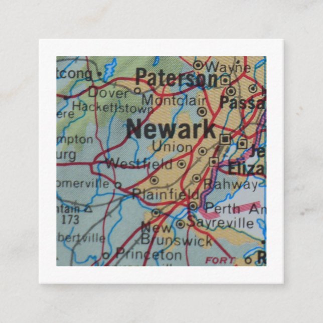 Newark Nous avons déplacé une nouvelle carte d'adr (Devant)