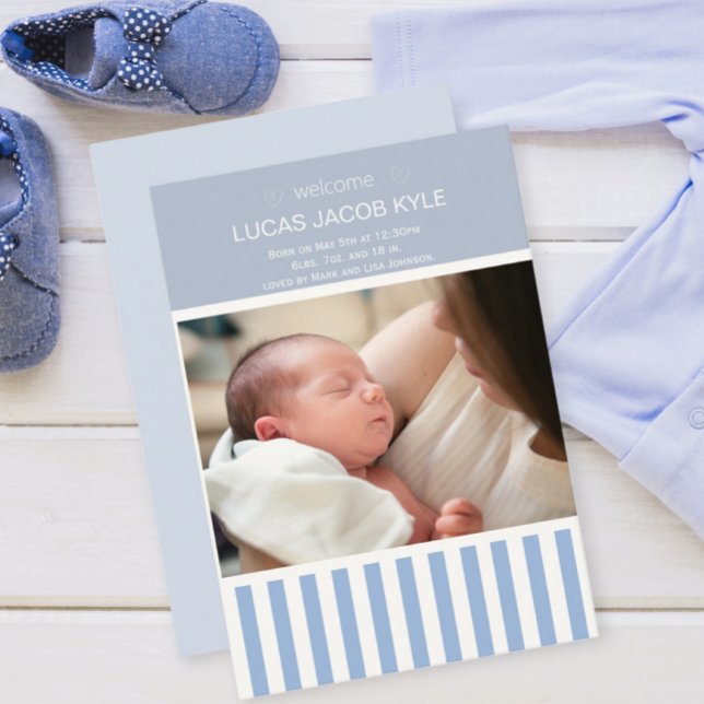 Newborn Baby Birth Announcement Template (Créateur téléchargé)