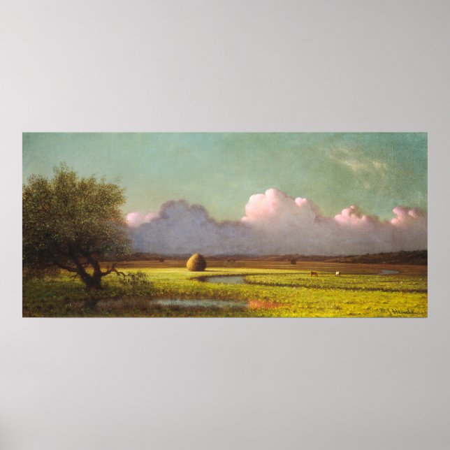Newbury Marshes - Martin Heade Fine Art Poster (Devant)