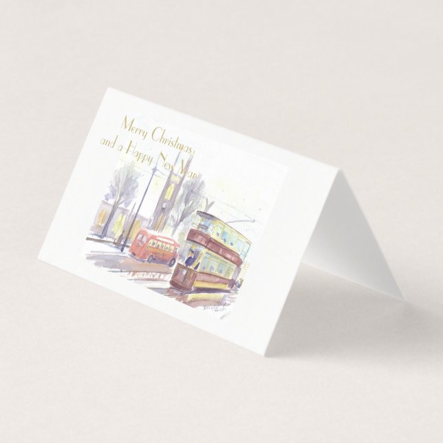 Newcastle on Tyne H classe tramway cartes de Noël (Front)