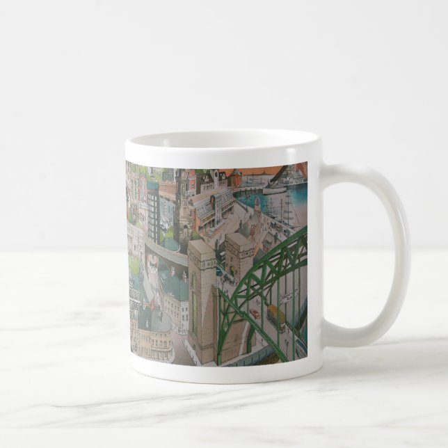 Newcastle sur la tasse de Tyne à travers les (Droite)