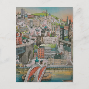 Newcastle sur Tyne à travers les années Carte post