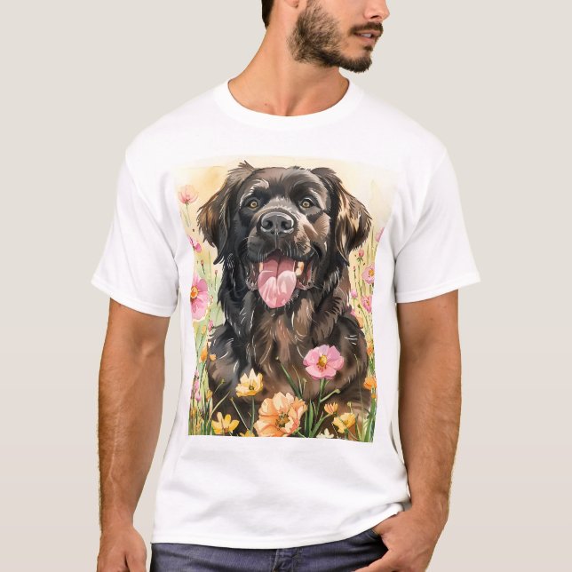 Newfoundland Watercolor Men's T-Shirt (Devant)