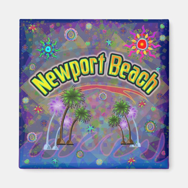 Newport Beach Noble Voyage Magnet (Devant)