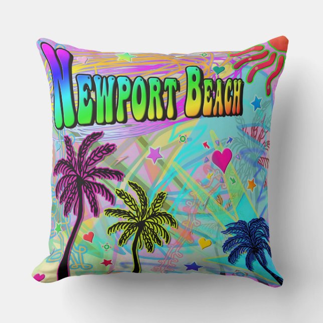 Newport Beach Vivid Romance Coussin (Recto)