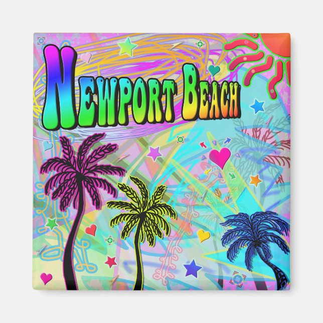 Newport Beach Vivid Romance Magnet (Devant)