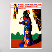 Newport Jazz Festival 1976 Poster vintage