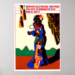 Newport Jazz Festival 1976 Poster vintage
