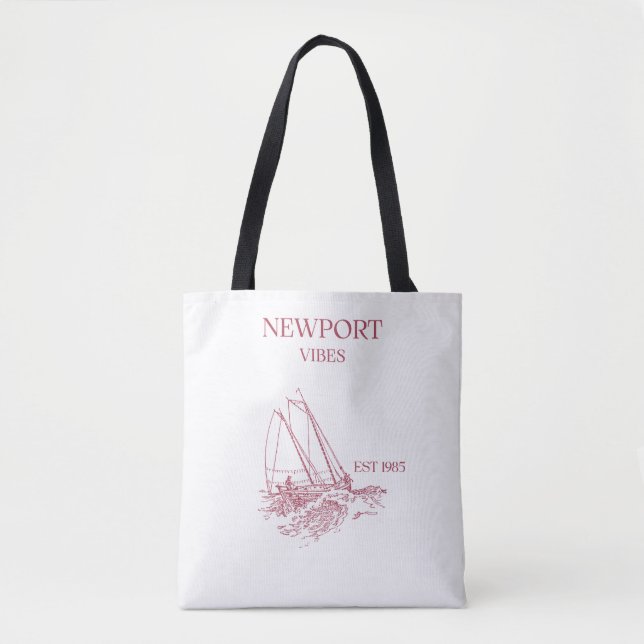 Newport Rhode Island Sail Shoulder Tote Bag (Devant)
