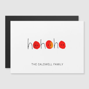 Nez rouge mignon Ho Ho Noël Salutations