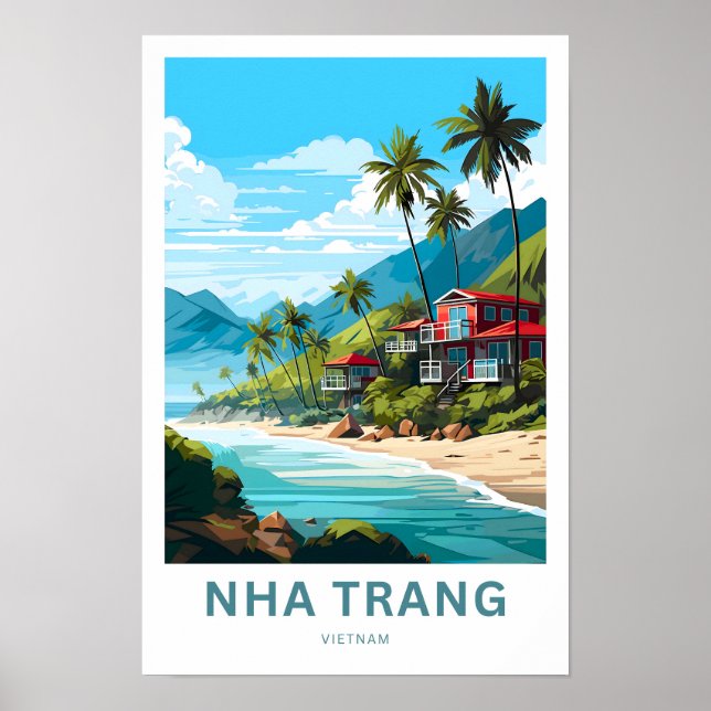 Nha Trang Vietnam Travel Poster (Devant)