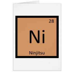 Ni - Ninjitsu Symbole de chimie des arts martiaux