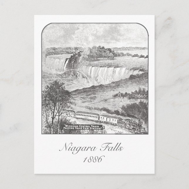 Niagara Falls - Falls View Railway 1886 Carte post (Devant)