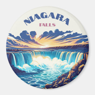"Niagara Falls - Retro 90's Splash Fridge Magnet