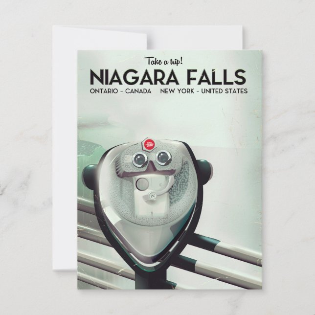 Niagara Falls - USA - affiche de voyage Canada Vin (Devant)