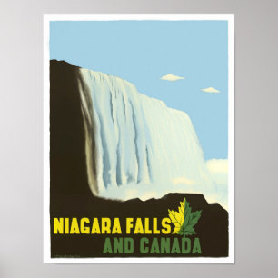 Niagara Falls vintage travel poster